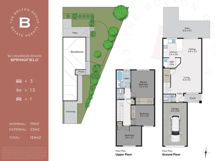 Floorplan of Homely unit listing, 16/1 Highridge Road, Springfield QLD 4300