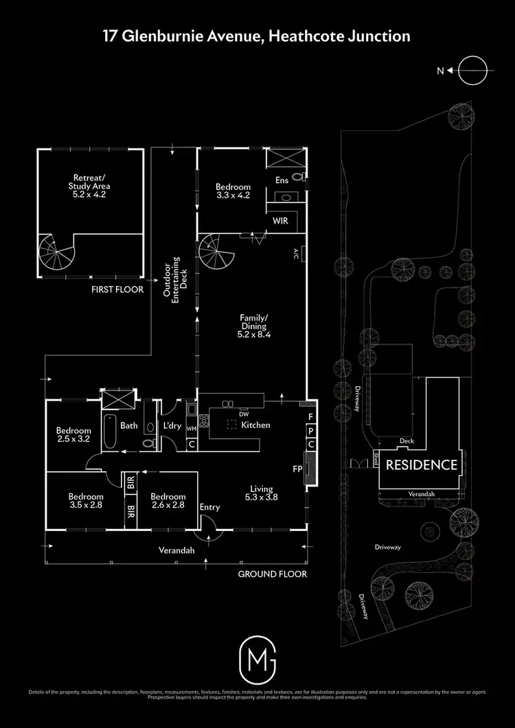 Floorplan of Homely house listing, 17 Glenburnie Avenue, Heathcote Junction VIC 3758