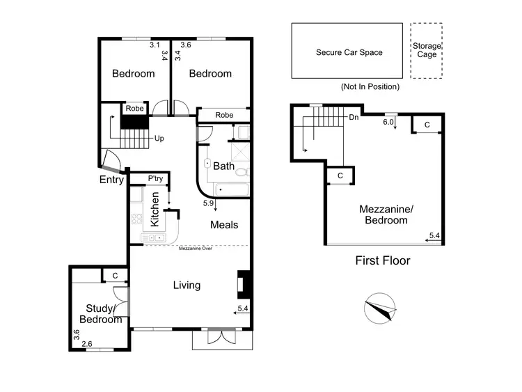 Floorplan of Homely apartment listing, 41/1 Wellington Crescent, East Melbourne VIC 3002
