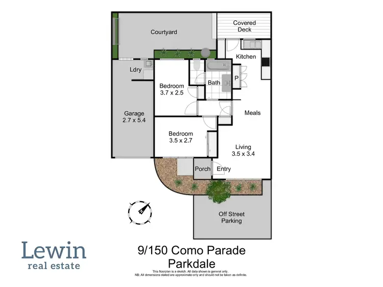 Floorplan of Homely unit listing, 9/150 Como Parade, Parkdale VIC 3195