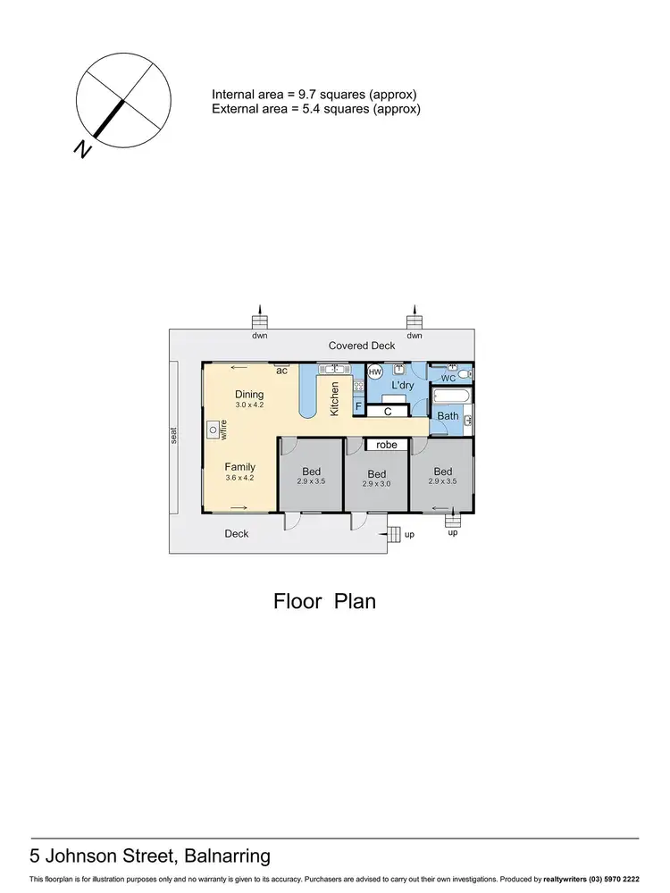 Floorplan of Homely house listing, 5 Johnson Street, Balnarring VIC 3926