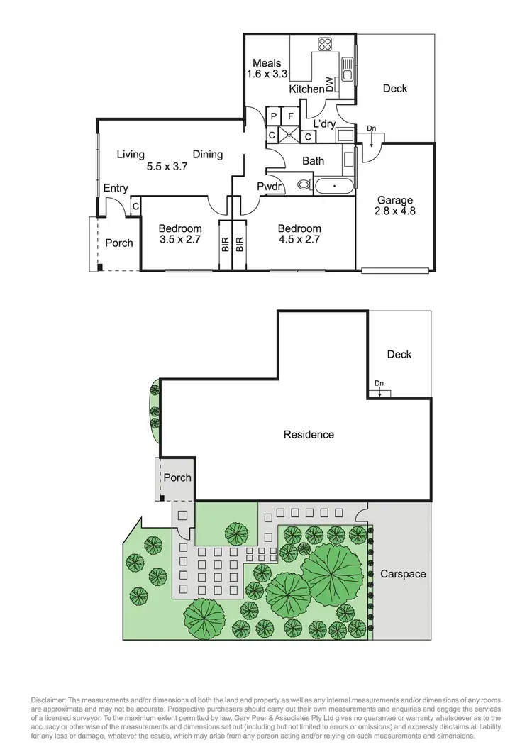 Floorplan of Homely villa listing, 1/8 Lillimur Road, Ormond VIC 3204