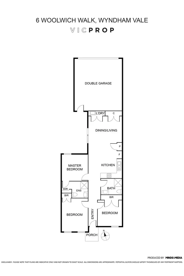 Floorplan of Homely house listing, 6 Woolwich Walk, Wyndham Vale VIC 3024