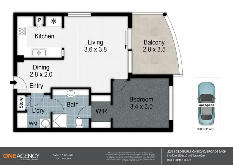 Floorplan of Homely unit listing, 22/93 Old Burleigh Road, Broadbeach QLD 4218