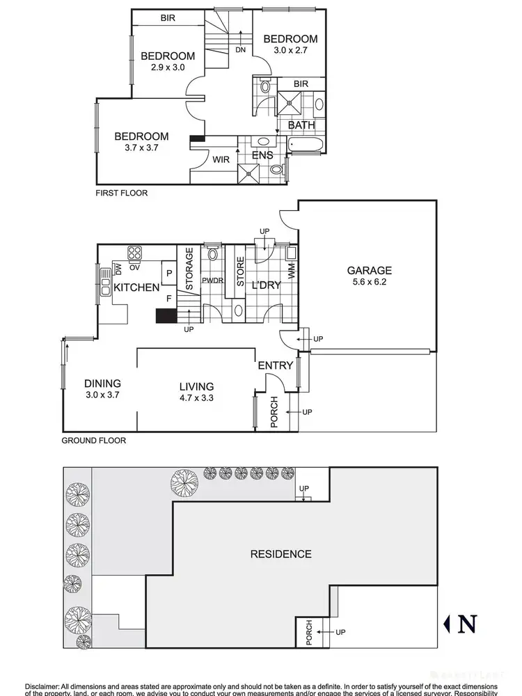 Floorplan of Homely townhouse listing, 5/8 Oriel Road, Ivanhoe VIC 3079
