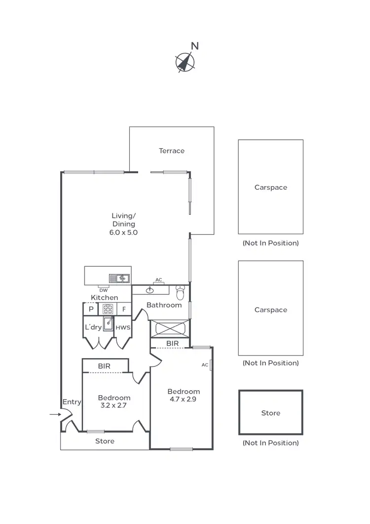 Floorplan of Homely apartment listing, 47/333 Coventry Street, South Melbourne VIC 3205
