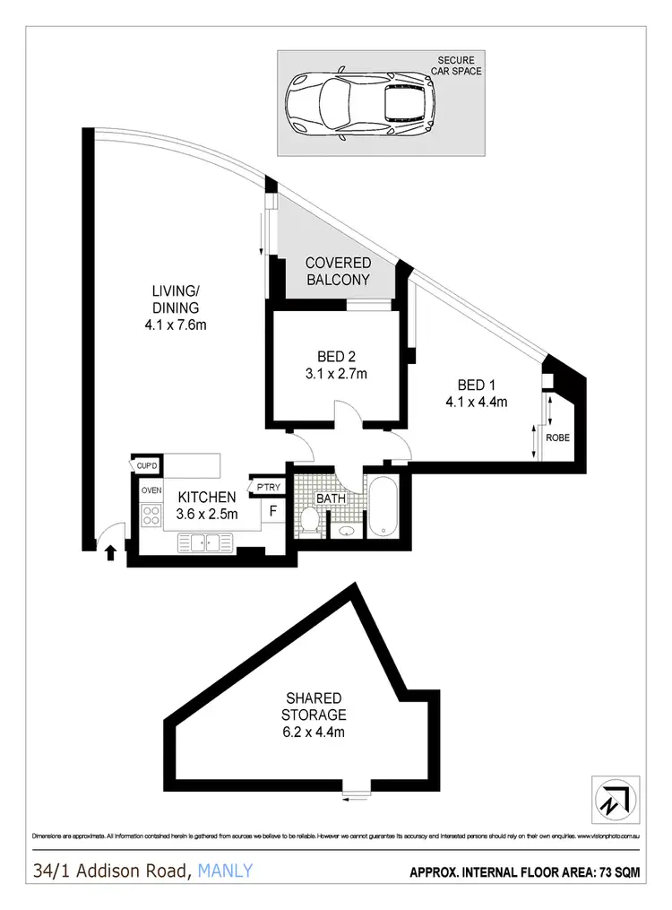 Floorplan of Homely apartment listing, 34/1 Addison Road, Manly NSW 2095