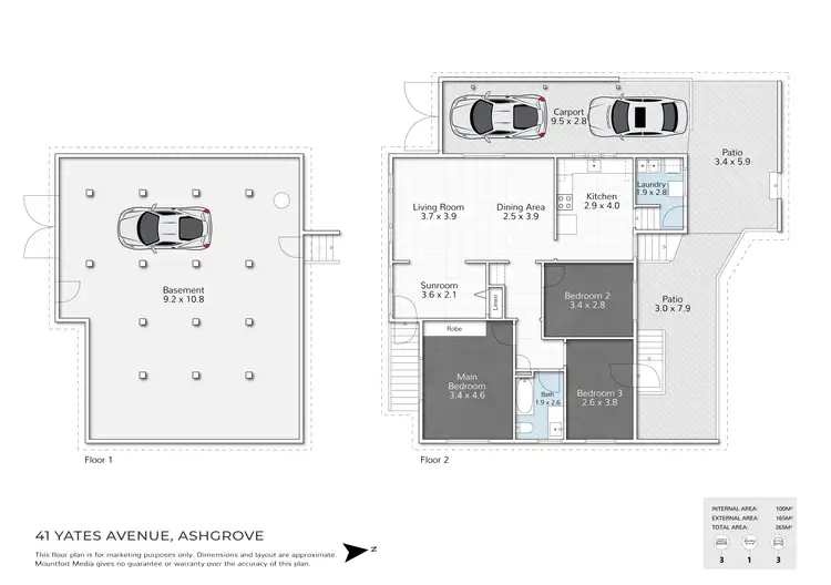 Floorplan of Homely house listing, 41 Yates Avenue, Ashgrove QLD 4060