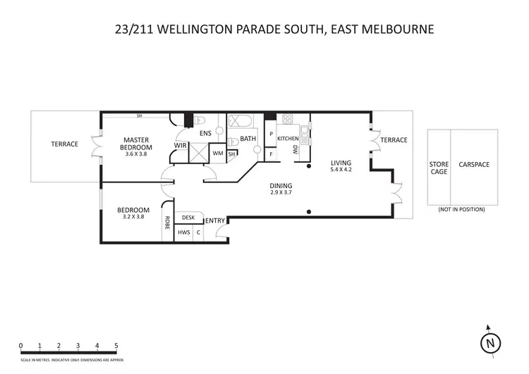 Floorplan of Homely apartment listing, 23/211 Wellington Parade South, East Melbourne VIC 3002
