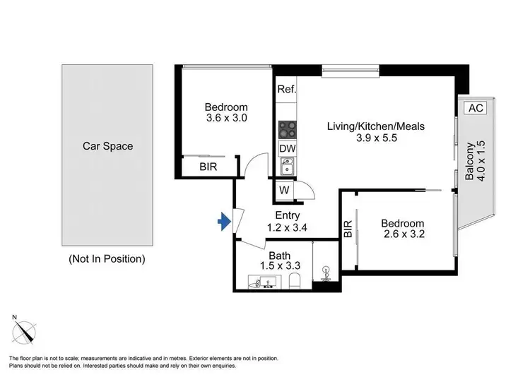 Floorplan of Homely apartment listing, 3406/133 City Road, Southbank VIC 3006