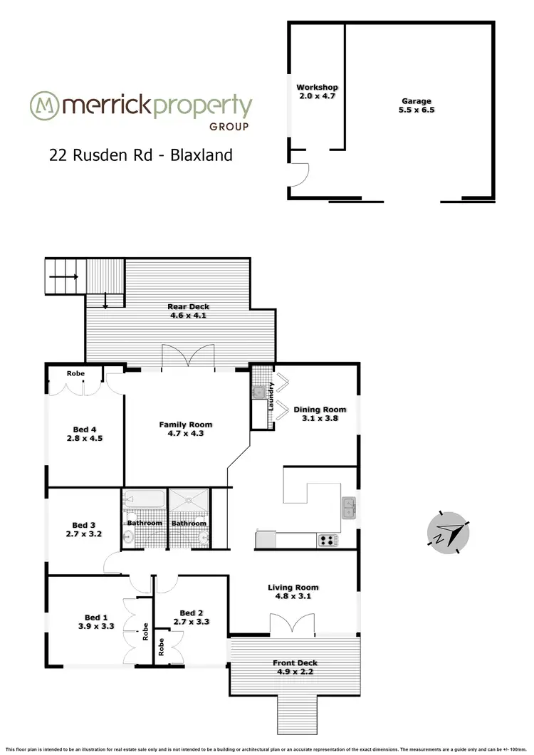 Floorplan of Homely house listing, 22 Rusden Road, Blaxland NSW 2774