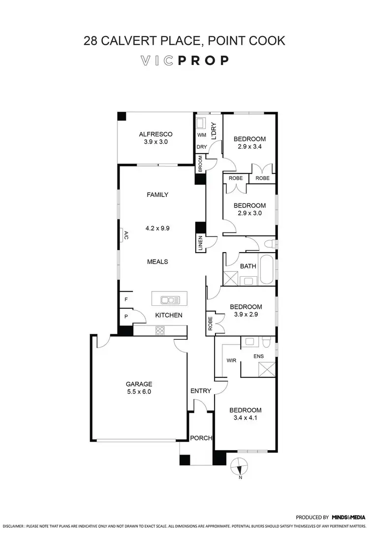 Floorplan of Homely house listing, 28 Calvert Place, Point Cook VIC 3030