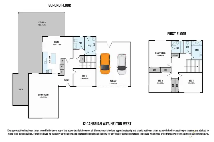 Floorplan of Homely house listing, 12 Cambrian Way, Melton West VIC 3337