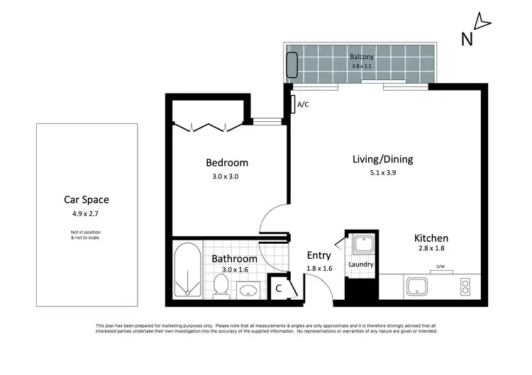 Floorplan of Homely apartment listing, 203/368 Little Collins Street, Melbourne VIC 3000