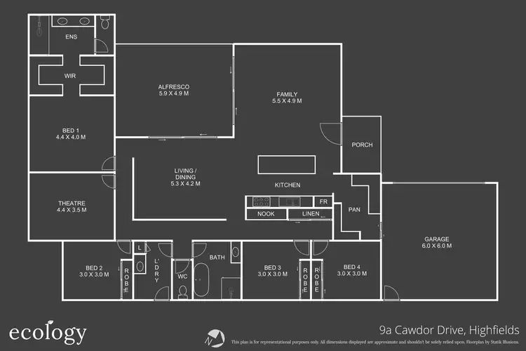 Floorplan of Homely house listing, 9A Cawdor Drive, Highfields QLD 4352