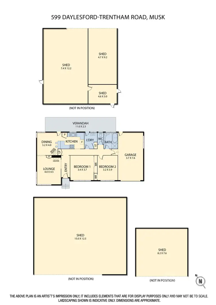 Floorplan of Homely house listing, 599 Daylesford Trentham Road, Musk VIC 3461