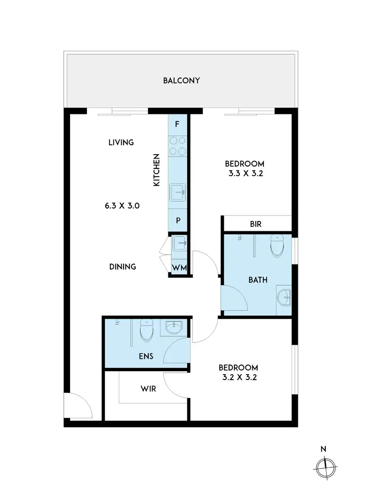 Floorplan of Homely apartment listing, 105/170 East Boundary Road, Bentleigh East VIC 3165
