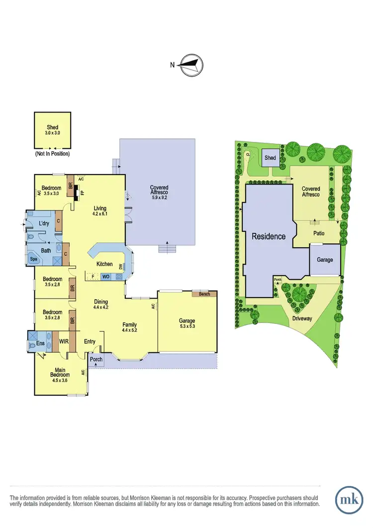 Floorplan of Homely house listing, 17 Lesay Drive, St Helena VIC 3088