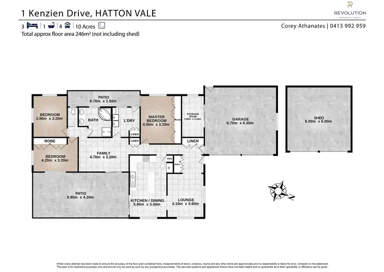 Floorplan of Homely house listing, 1 Kenzien Drive, Hatton Vale QLD 4341