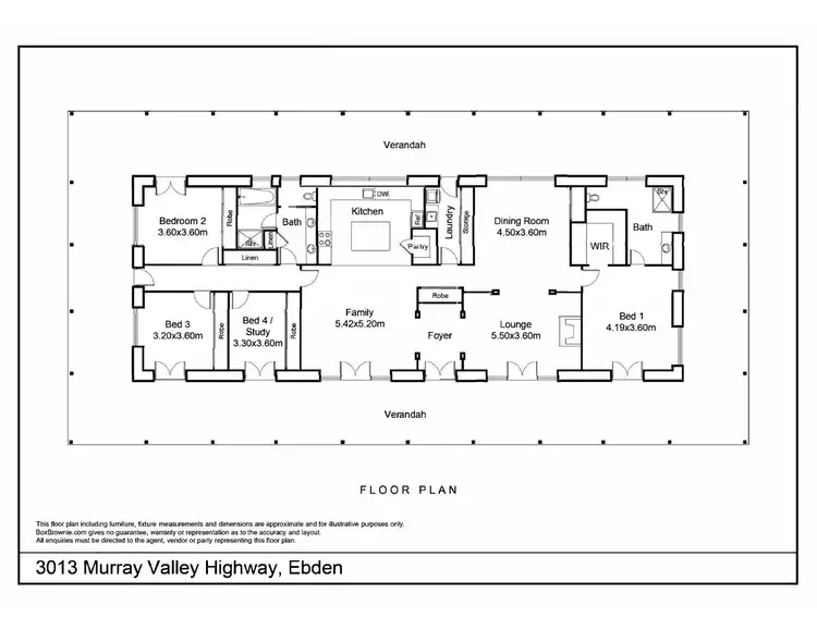 Floorplan of Homely house listing, 3013 Murray Valley Highway, Ebden VIC 3691