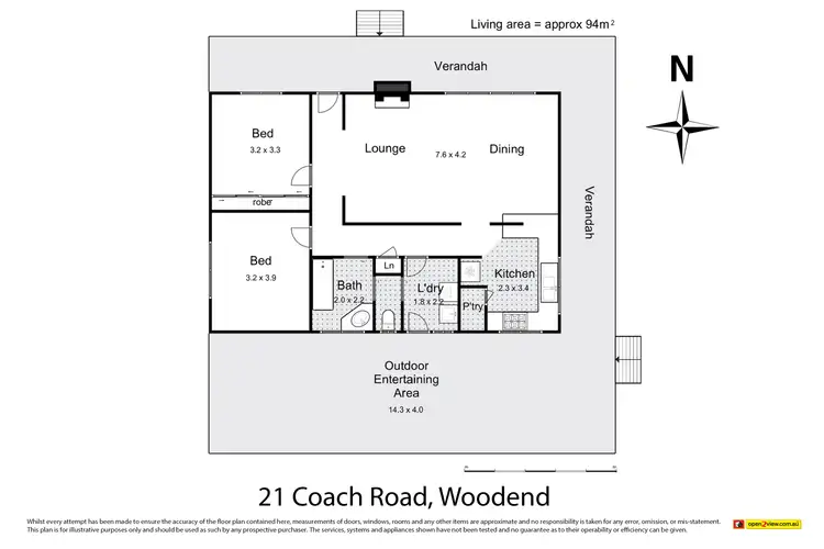 Floorplan of Homely house listing, 21 Coach Road, Woodend VIC 3442