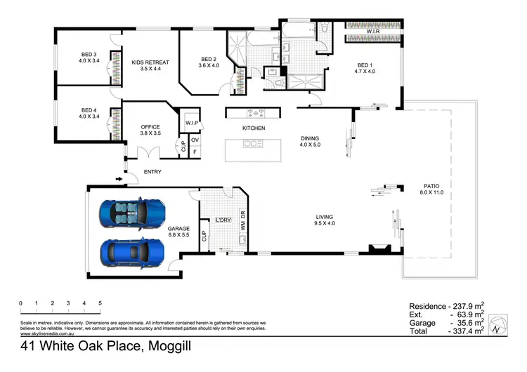 Floorplan of Homely house listing, 41 White Oak Place, Moggill QLD 4070