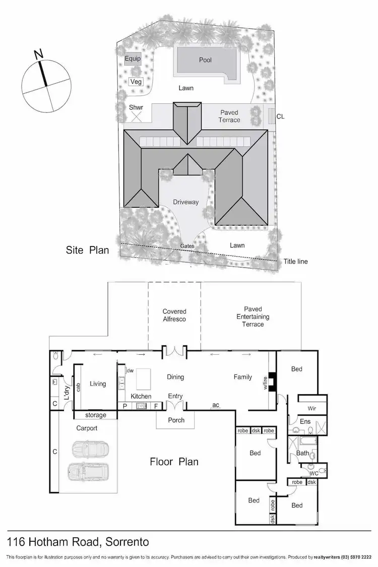 Floorplan of Homely house listing, 116 Hotham Road, Sorrento VIC 3943