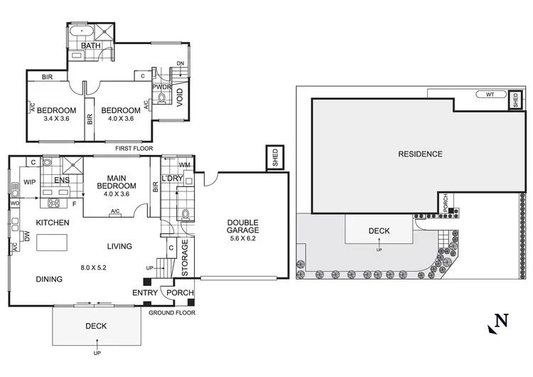 Floorplan of Homely townhouse listing, 3/72 Northcliffe Road, Edithvale VIC 3196