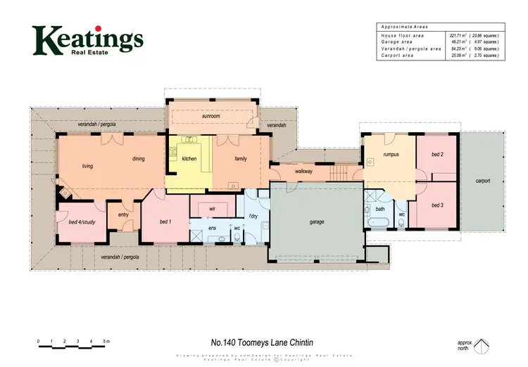 Floorplan of Homely house listing, 140 Toomeys Lane, Chintin VIC 3756