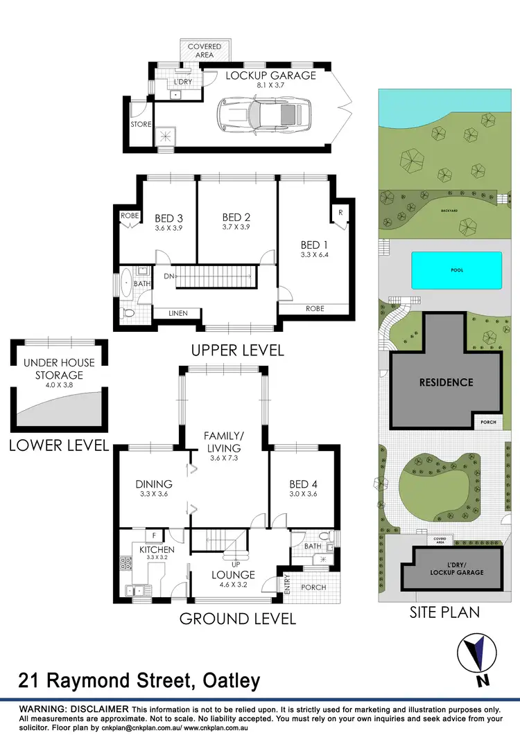 Floorplan of Homely house listing, 21 Raymond Street, Oatley NSW 2223