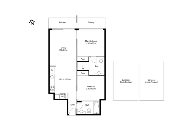 Floorplan of Homely apartment listing, 1506/8 Dorcas Street, South Melbourne VIC 3205