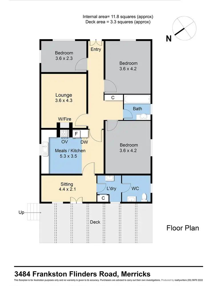 Floorplan of Homely rural property listing, 3484 Frankston Flinders Road, Merricks VIC 3916