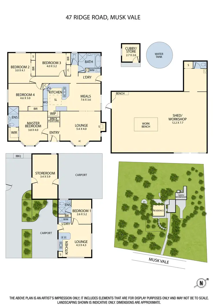 Floorplan of Homely house listing, 47 Ridge Road, Musk Vale VIC 3461