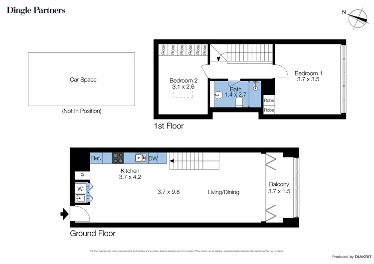 Floorplan of Homely apartment listing, 2402/60 Market Street, Melbourne VIC 3000