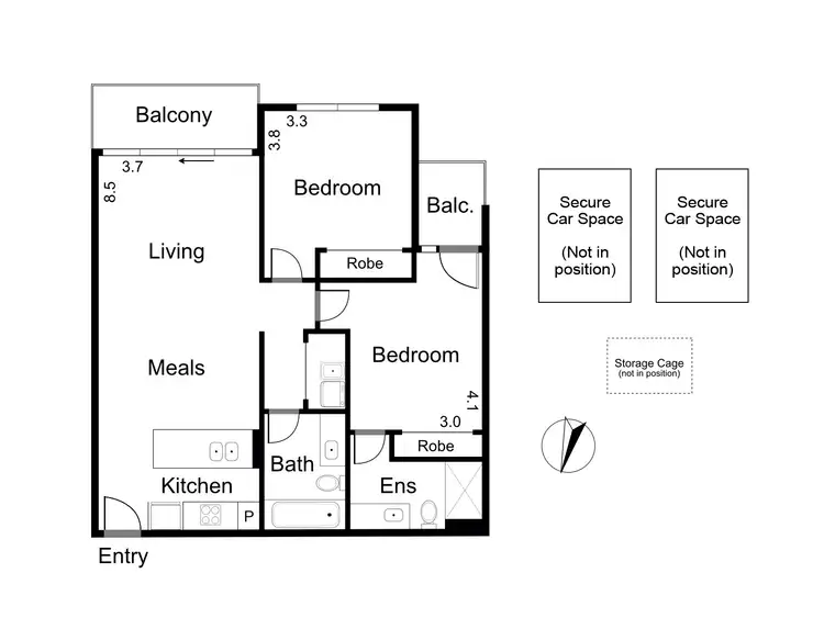 Floorplan of Homely apartment listing, 314/150 Kerr Street, Fitzroy VIC 3065