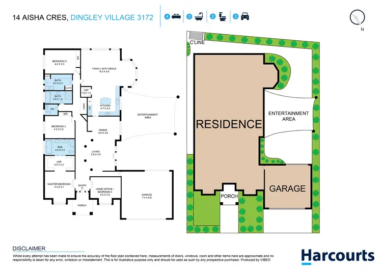 Floorplan of Homely house listing, 14 Aisha Crescent, Dingley Village VIC 3172