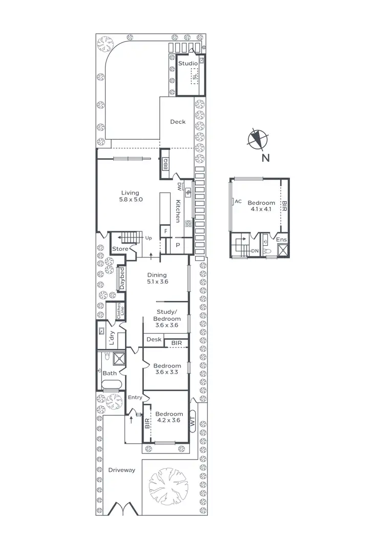 Floorplan of Homely house listing, 119 Hutton Street, Thornbury VIC 3071