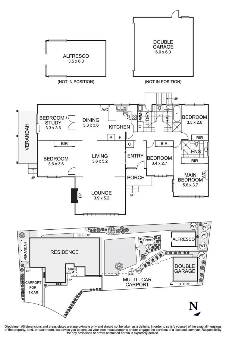 Floorplan of Homely house listing, 5 Wydell Close, Bundoora VIC 3083