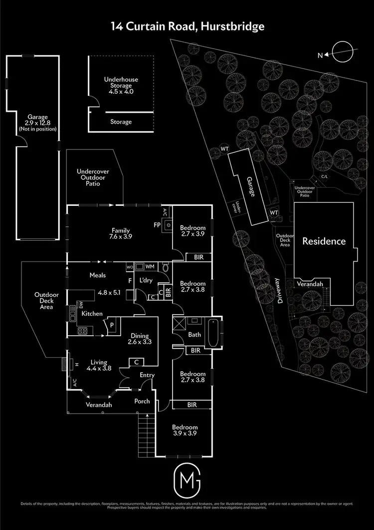 Floorplan of Homely house listing, 14 Curtain Road, Hurstbridge VIC 3099