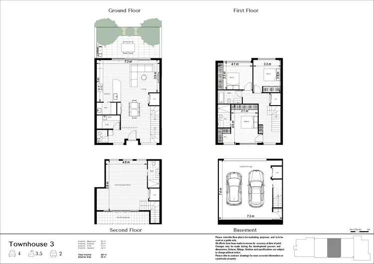 Floorplan of Homely townhouse listing, 3/243 Balaclava Road, Caulfield North VIC 3161