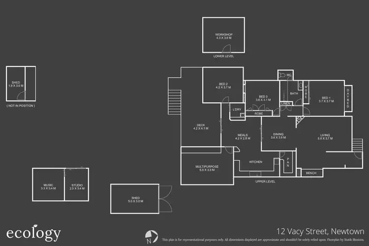 Floorplan of Homely house listing, 12 Vacy Street, Newtown QLD 4350