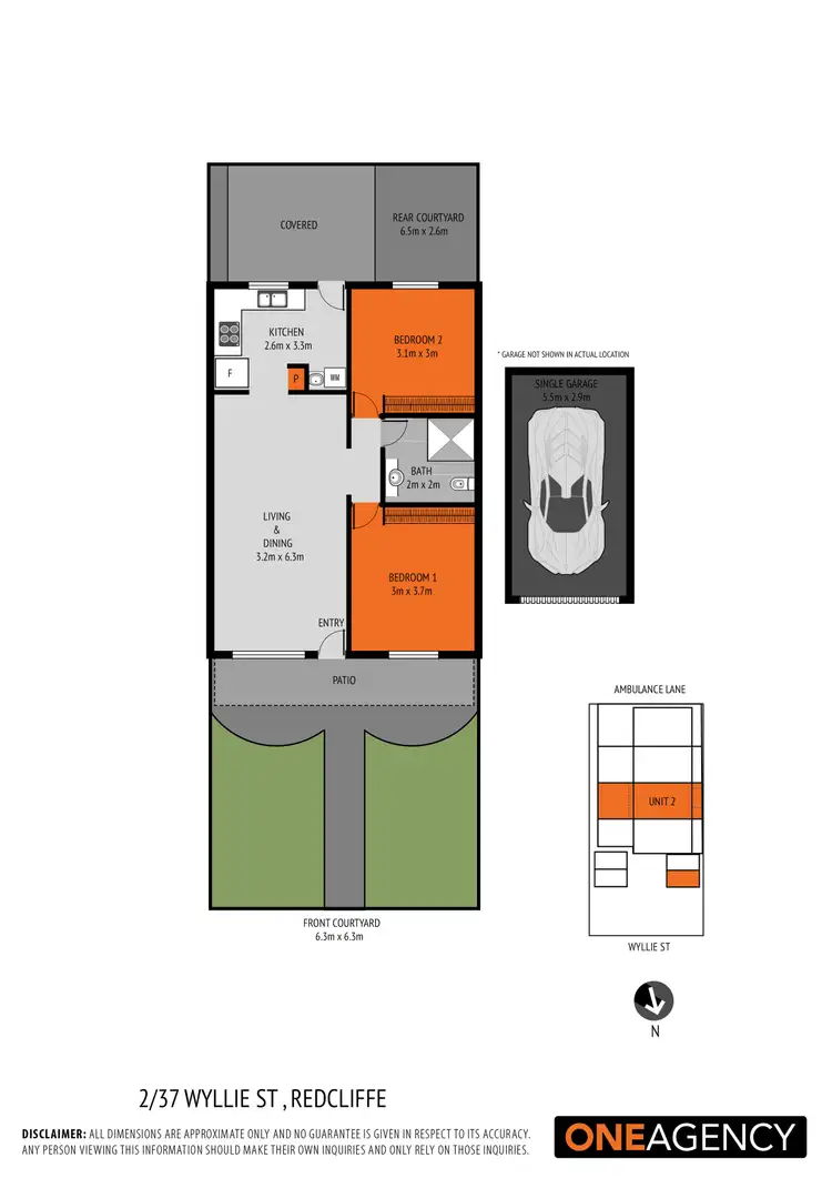 Floorplan of Homely apartment listing, 2/37 Wyllie Street, Redcliffe QLD 4020