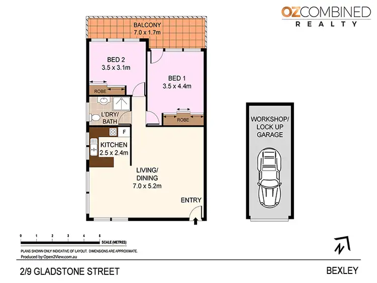 Floorplan of Homely apartment listing, 2/9 Gladstone Street, Bexley NSW 2207