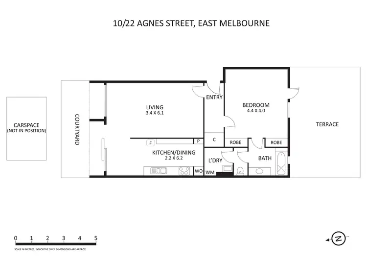 Floorplan of Homely apartment listing, 10/22 Agnes Street, East Melbourne VIC 3002