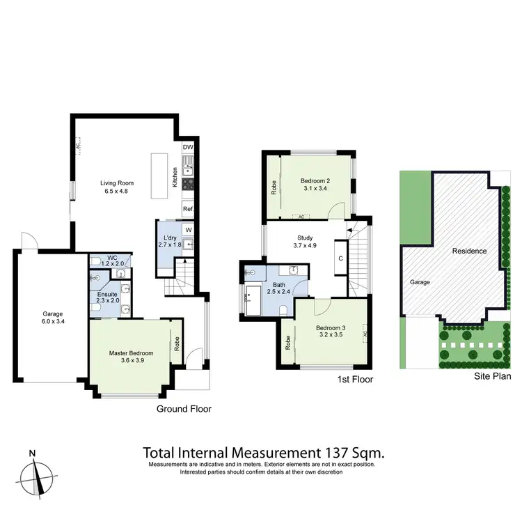 Floorplan of Homely townhouse listing, 1/4 Inkerman Street, Maidstone VIC 3012