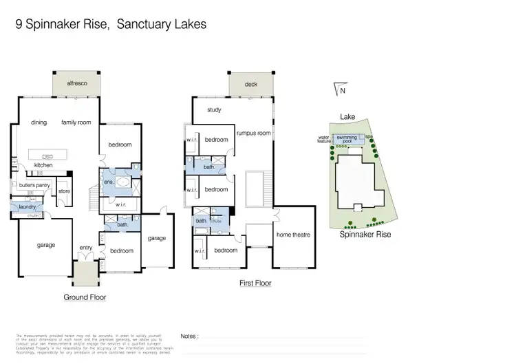 Floorplan of Homely house listing, 9 Spinnaker Rise, Sanctuary Lakes VIC 3030