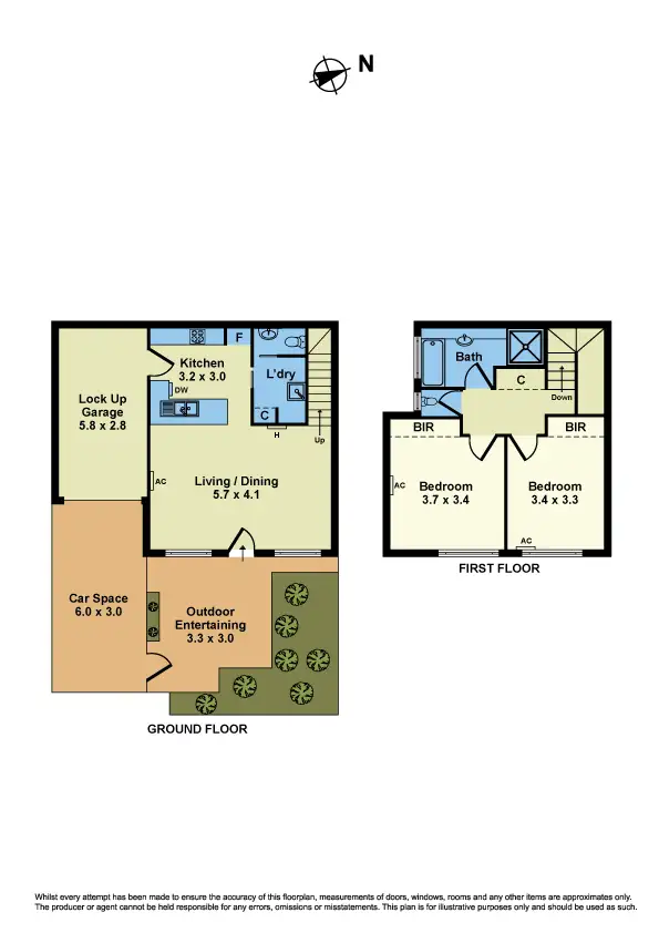 Floorplan of Homely townhouse listing, 8/87-115 Nelson Place, Williamstown VIC 3016