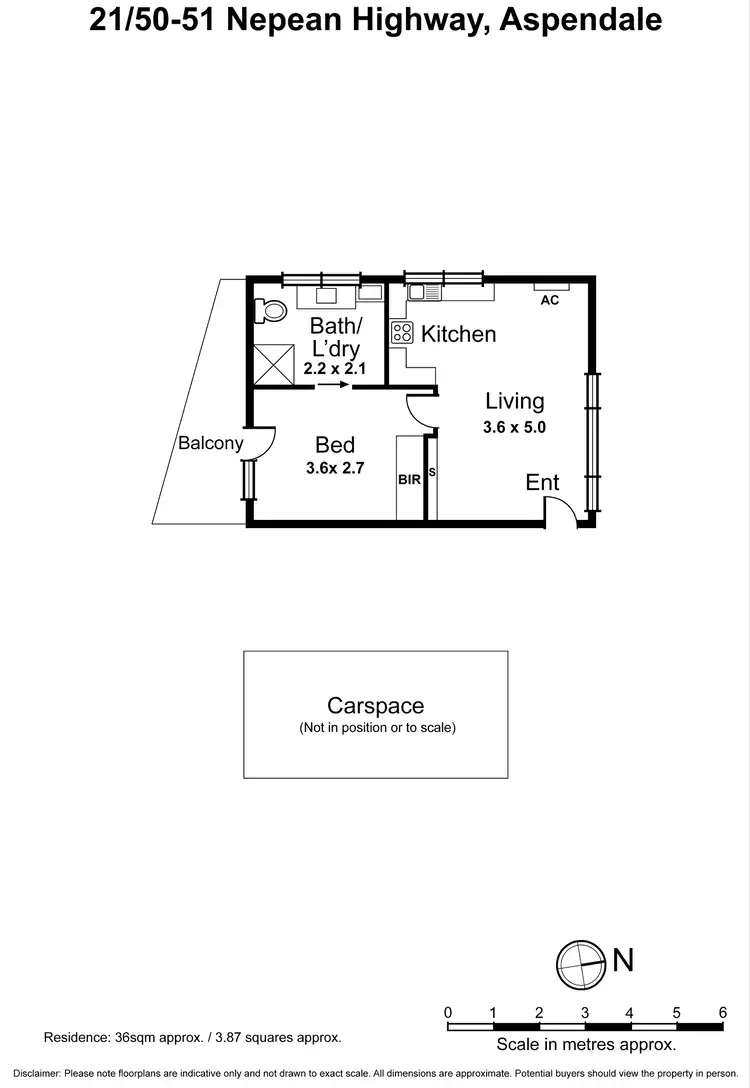 Floorplan of Homely unit listing, 21/50-51 Nepean Highway, Aspendale VIC 3195