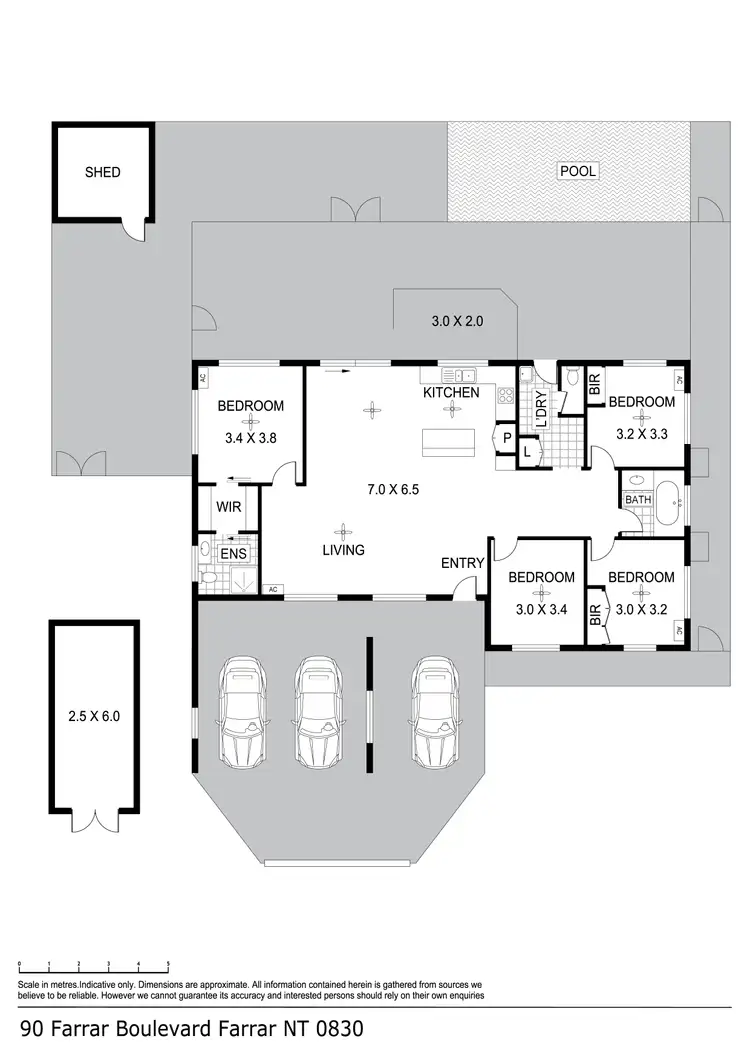 Floorplan of Homely house listing, 90 Farrar Boulevard, Farrar NT 830