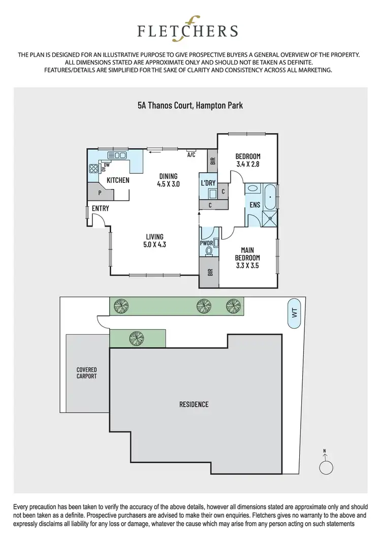 Floorplan of Homely unit listing, 5a Thanos Court, Hampton Park VIC 3976